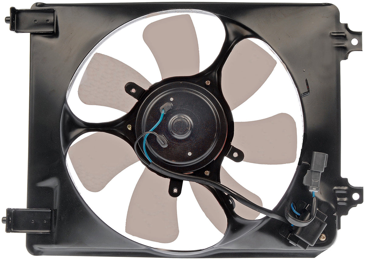 Dorman front assembly showing full fan for accurate replacement fit