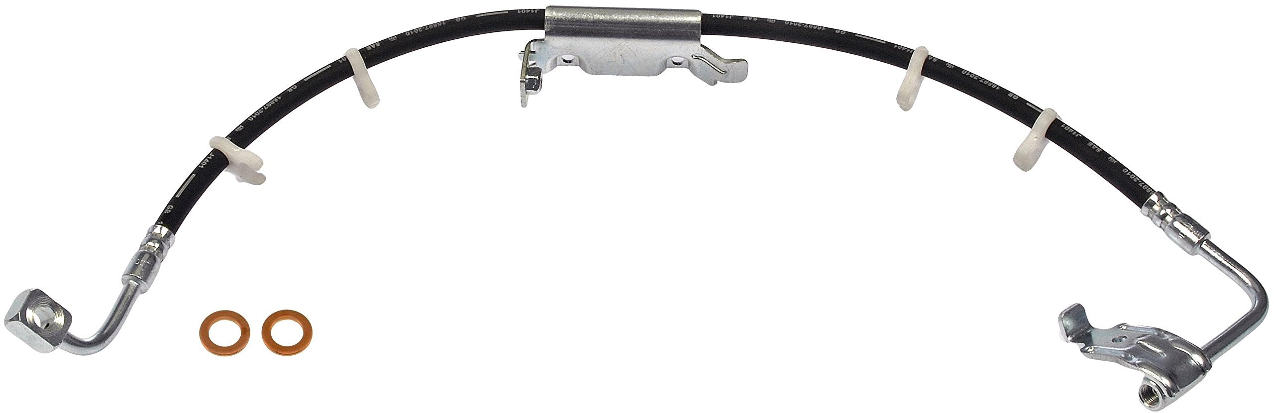 Dorman front driver side hose packaging showing part label and fitment
