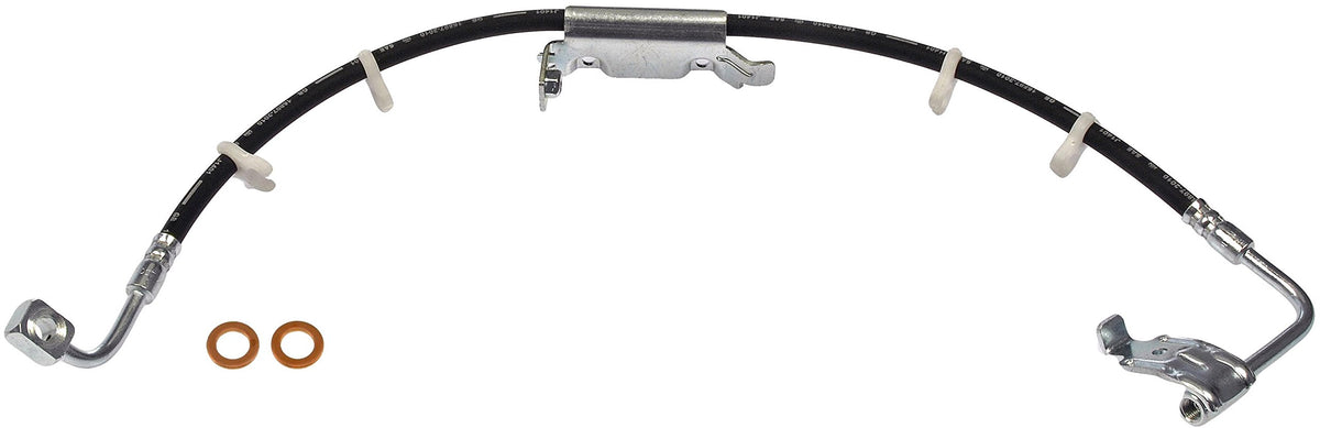Dorman front driver side hose packaging showing part label and fitment