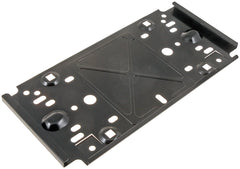 Dorman front license plate bracket front view showing fit and alignment benefit