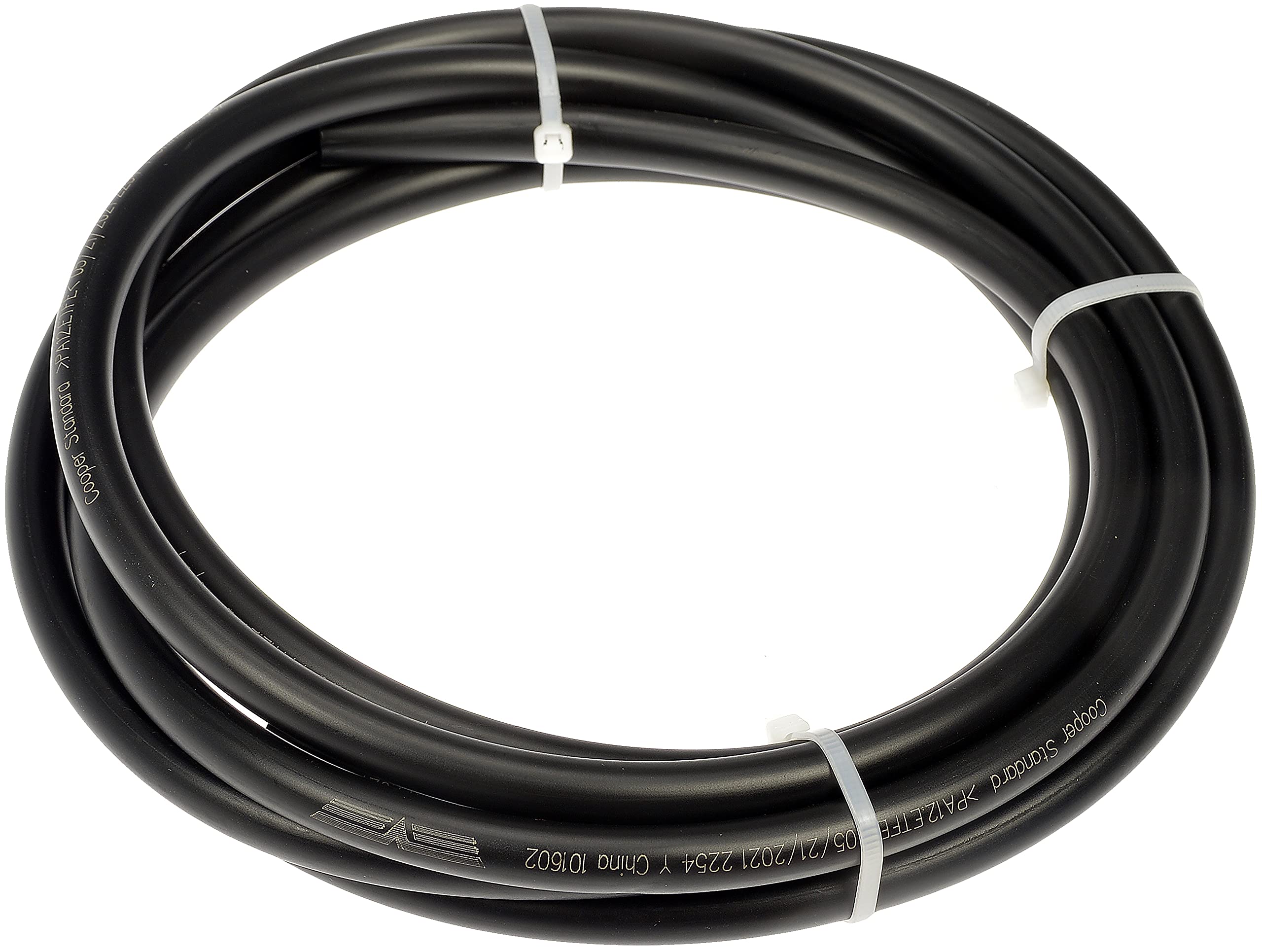 Dorman front view of 10-foot nylon fuel line showing product and benefit of reliable replacement