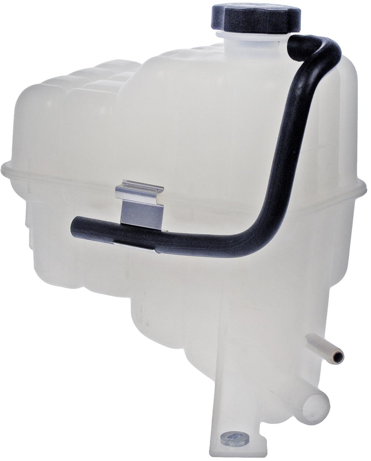 Dorman coolant reservoir front view showing fit and durable construction for easy replacement