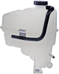 Dorman coolant reservoir front view showing fit and durable construction for easy replacement