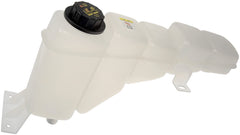 Dorman front view reservoir showing mounting points and fit benefit