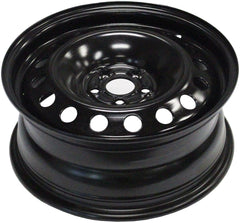Dorman front view wheel showing 16x6.5 dimensions and durable finish benefit