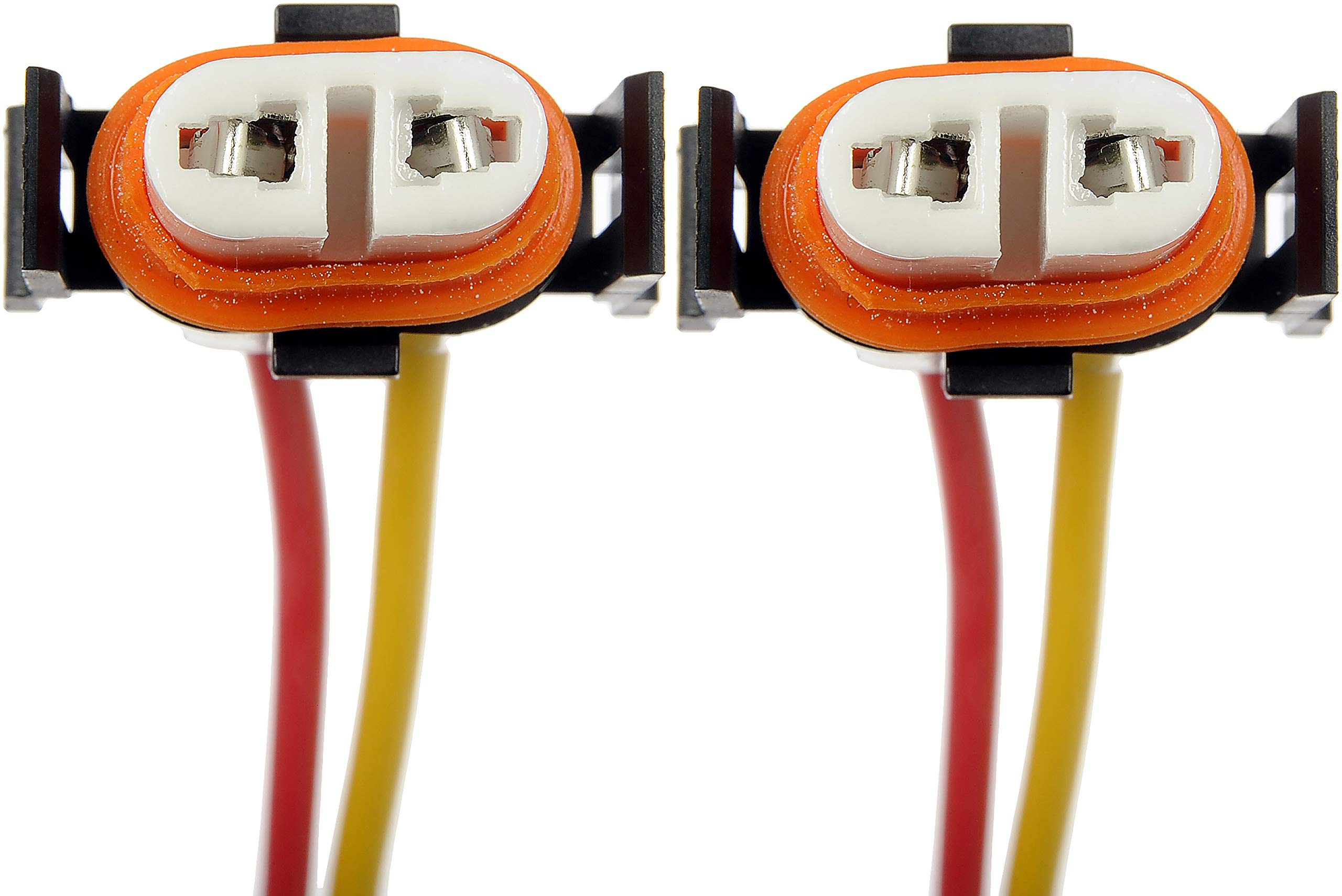 Dorman H11 two-pack packaging showing spare connector benefit for dual replacements