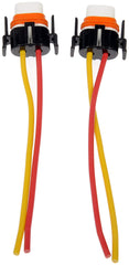 Dorman H11 pigtail wiring view showing sealed wires for reliable electrical connection