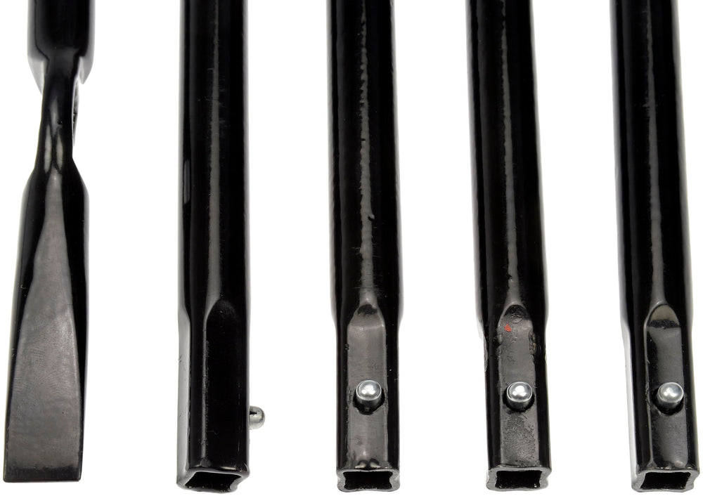 Dorman handle in use changing a tire showing reliable leverage