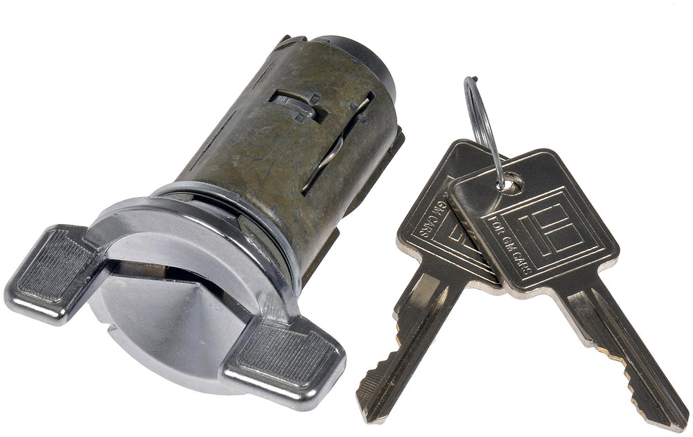 Dorman ignition lock cylinder front view showing mounting and fit benefit