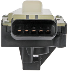 Dorman ignition switch held in hand to show size and simplify parts comparison