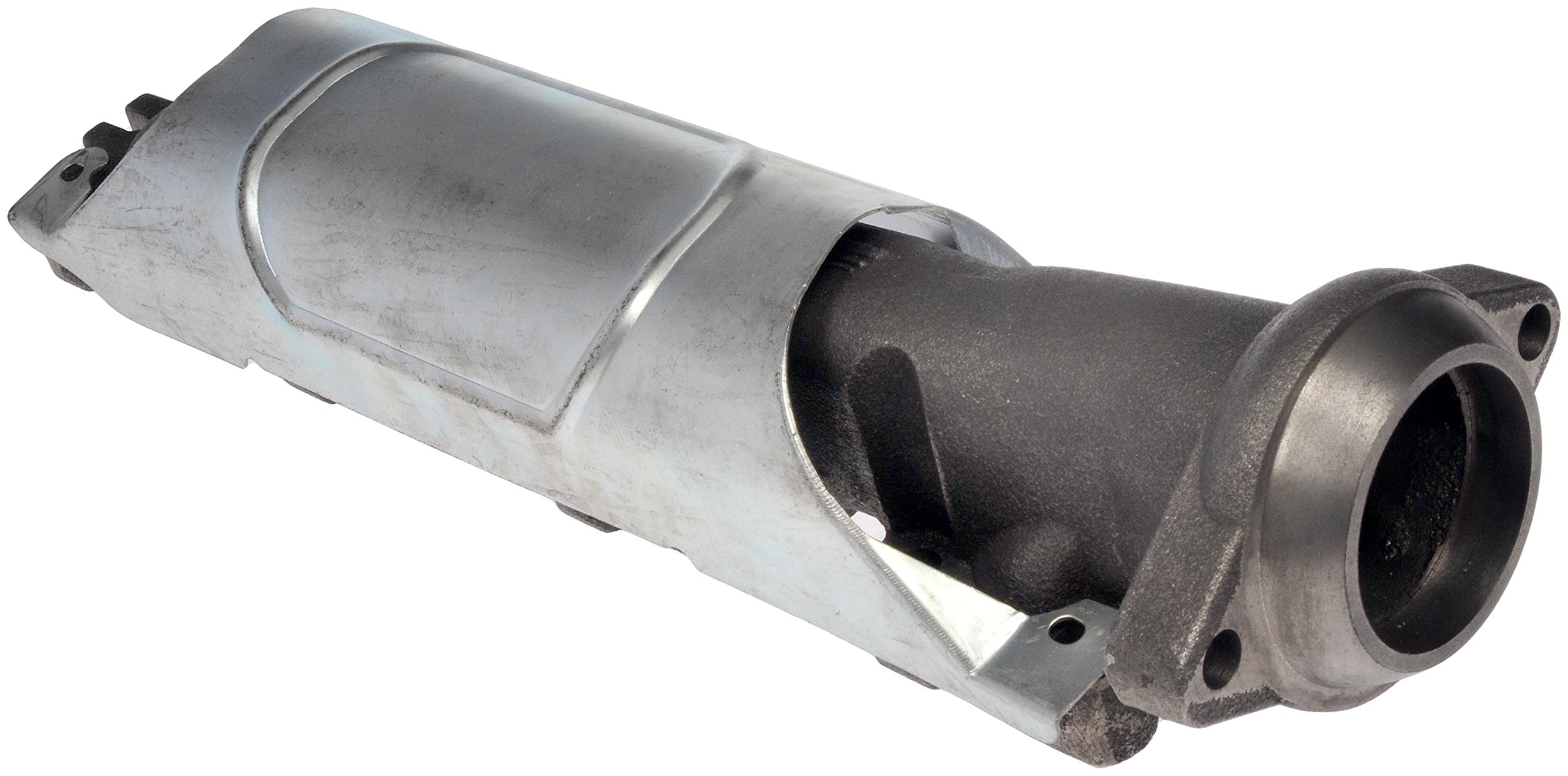 Dorman passenger manifold close-up of port joints highlighting durable construction