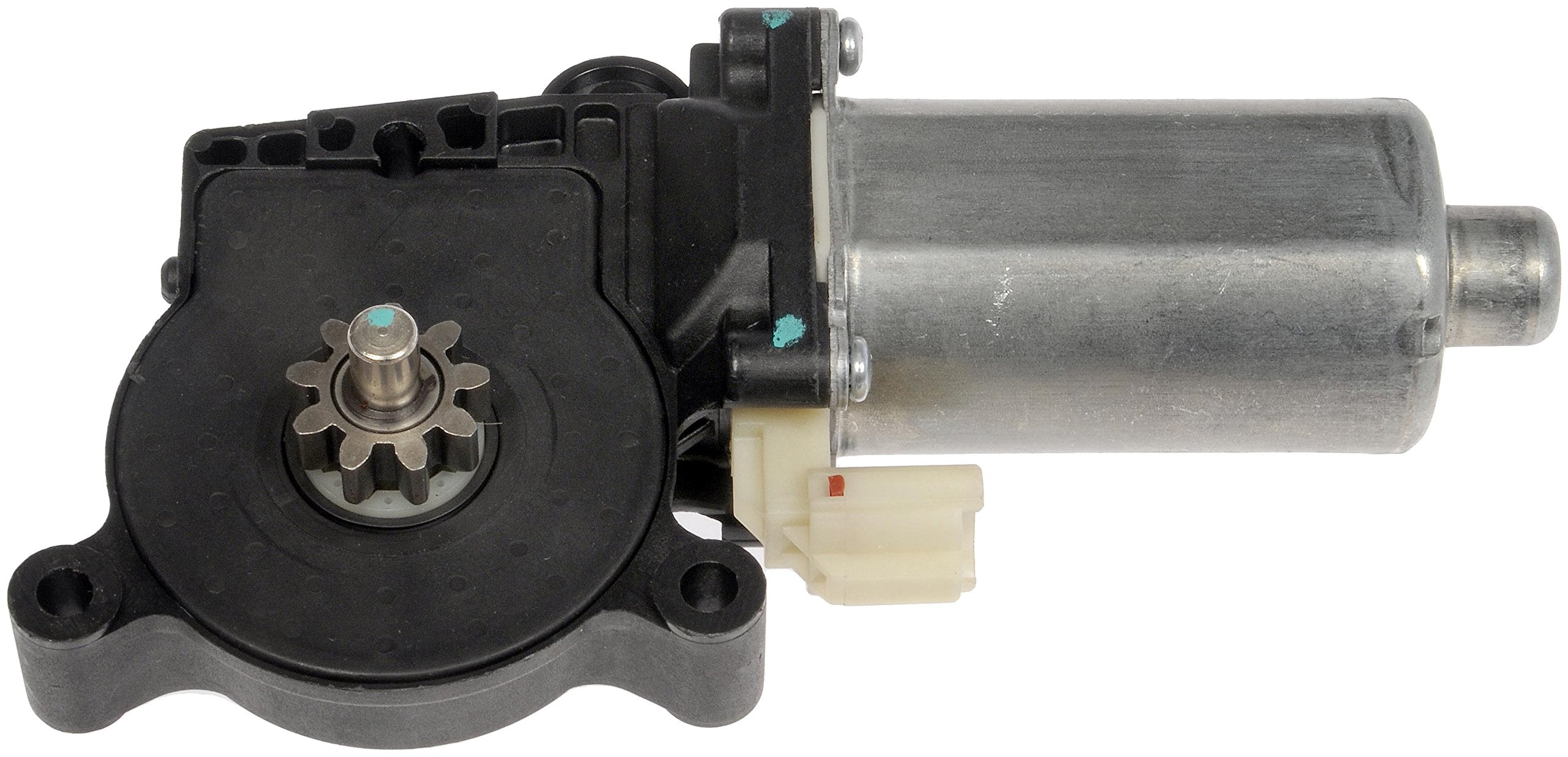 Dorman motor connector and wiring closeup illustrating easy plug-in compatibility
