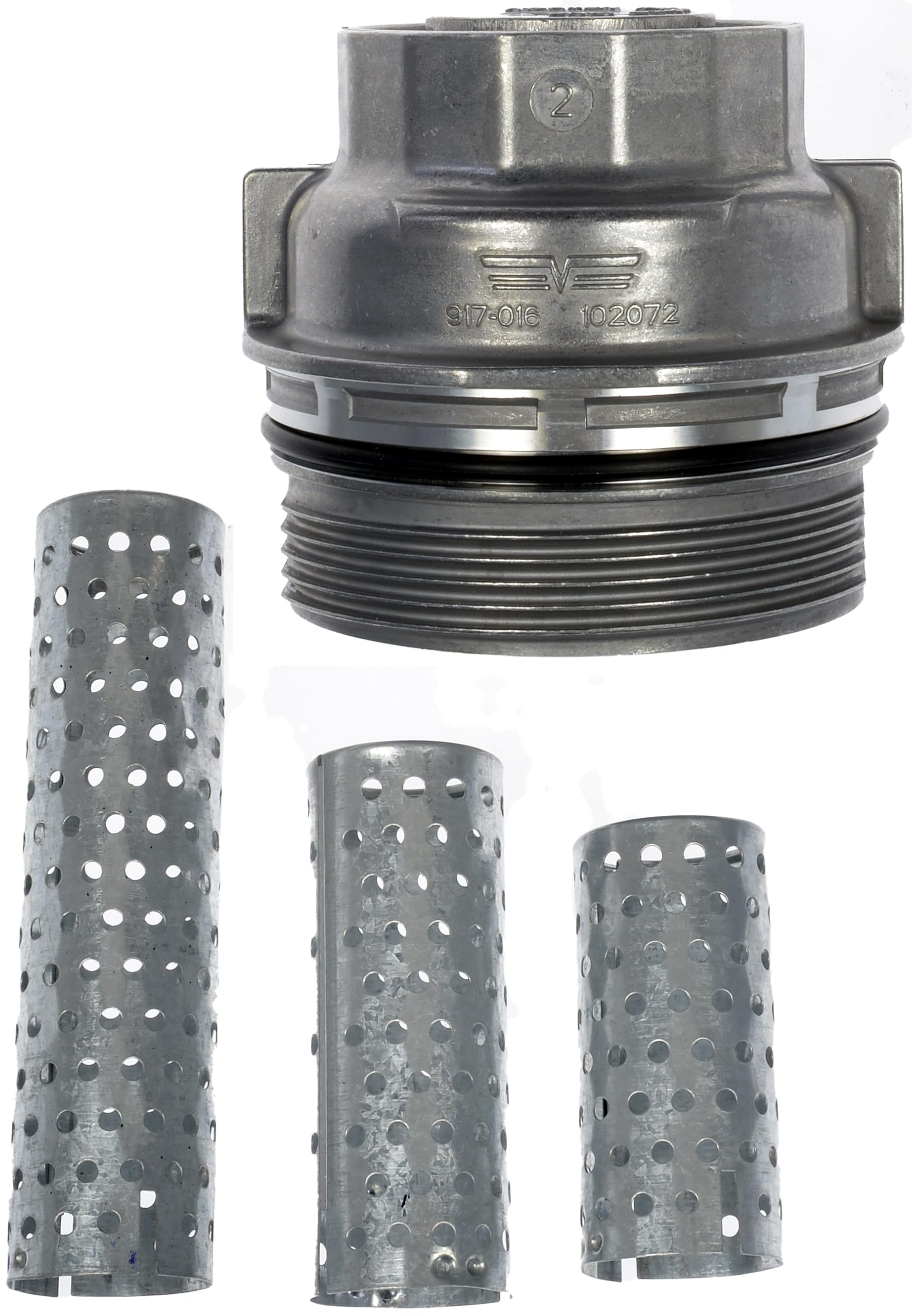 Dorman oil filter cap thread close-up displaying precise threads for leak-free seal