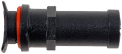 Dorman overflow kit closeup of O-ring and connector for leak-resistant seal
