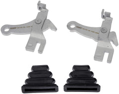 Dorman parking brake lever front view showing corrosion-resistant finish and proper fit