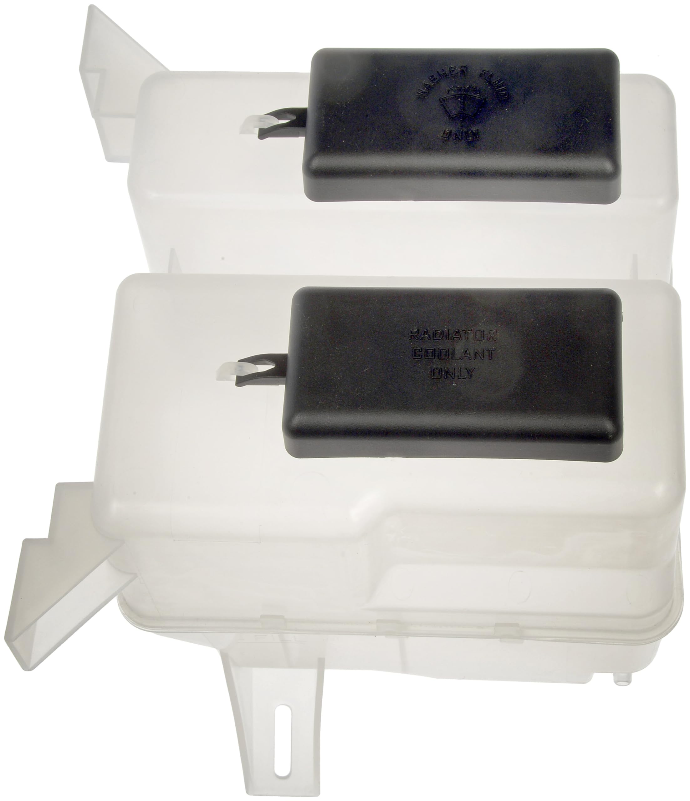Dorman reservoir fluid level markings for accurate refill control