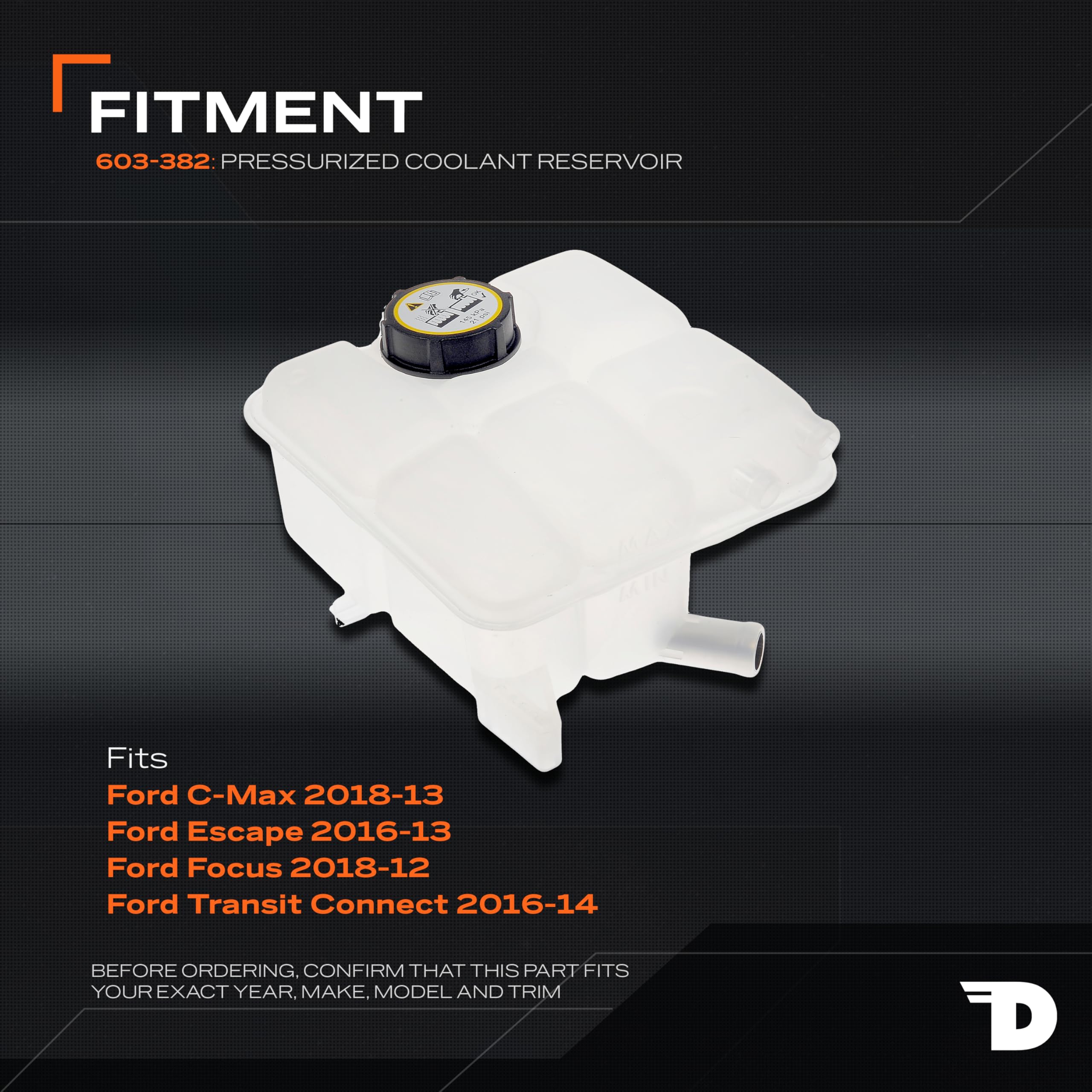 Dorman side view of mounting points demonstrating easy installation benefit