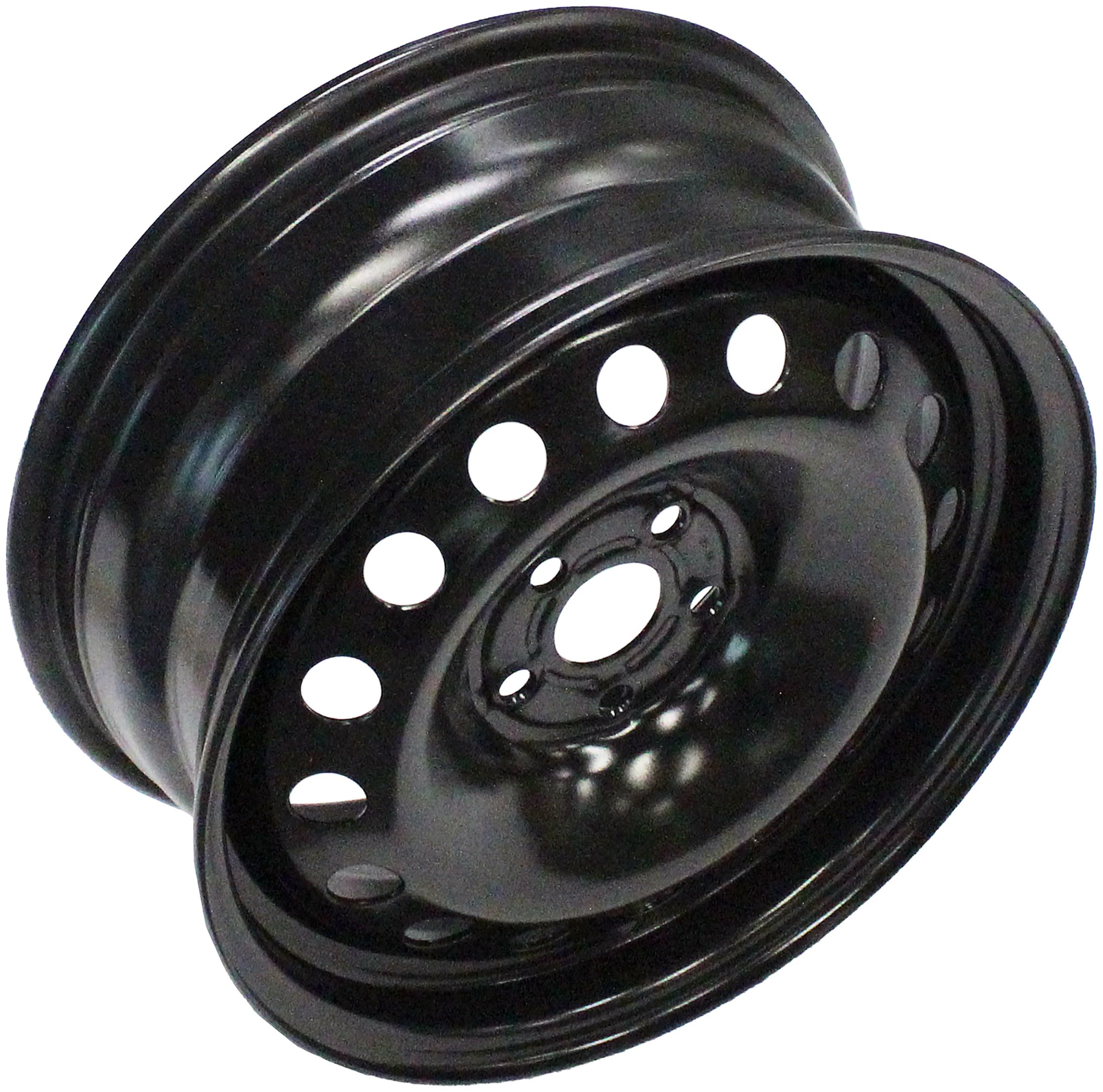 Dorman wheel beside tire for scale showing sizing clarity and installation confidence