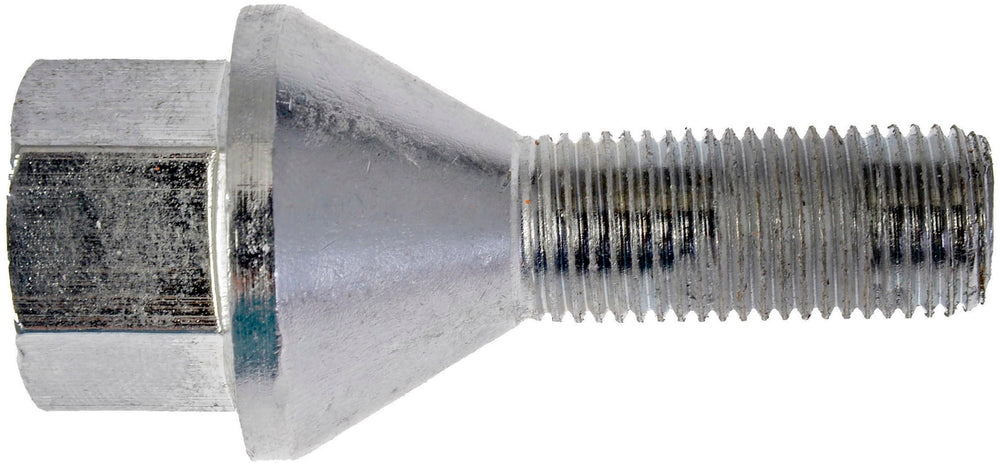 Dorman bolt beside ruler showing 23mm thread length for accurate fitment