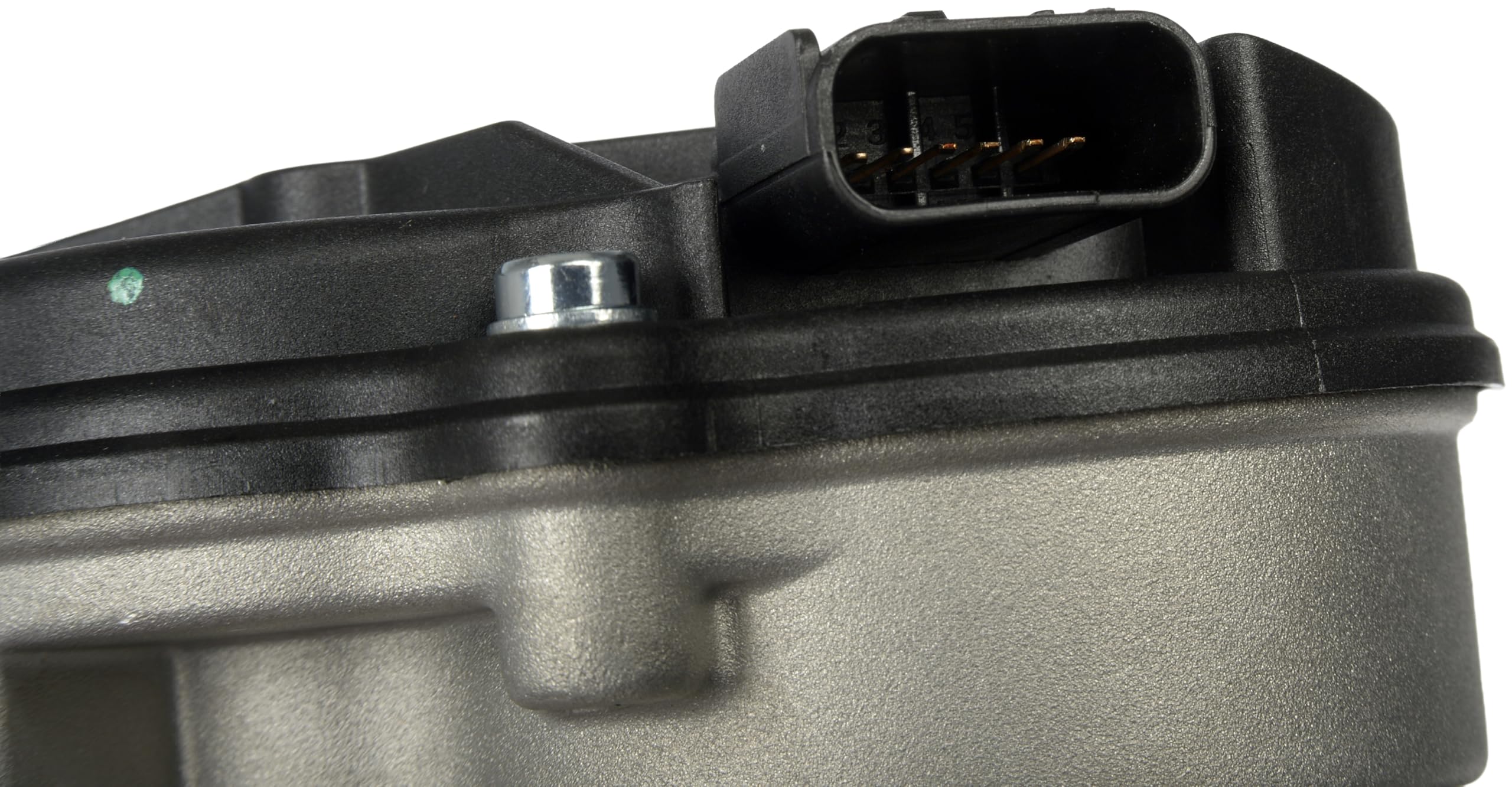 Dorman throttle body next to ruler showing compact dimensions for correct sizing
