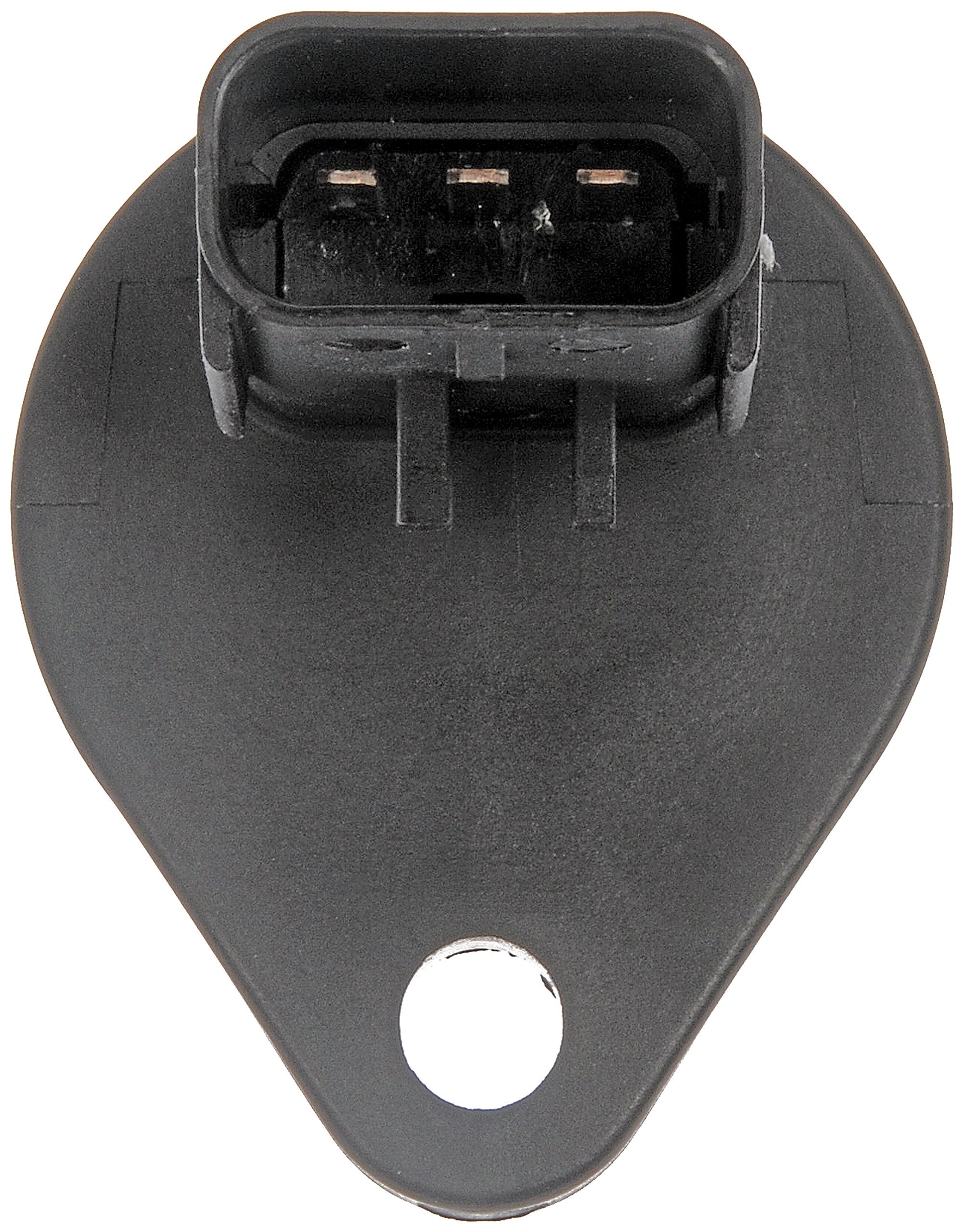 Dorman speed sensor mounting point closeup showing bolt interface and benefit: accurate fit