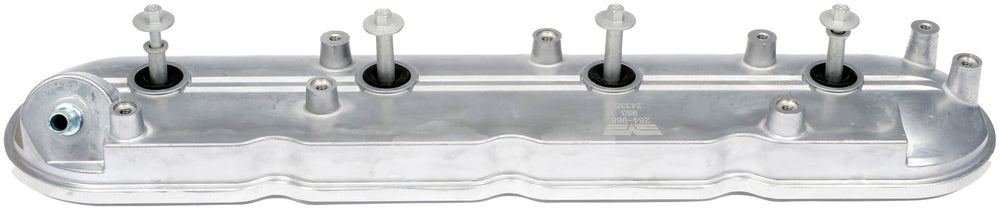 Dorman valve cover size comparison next to hand to show scale and simplified replacement