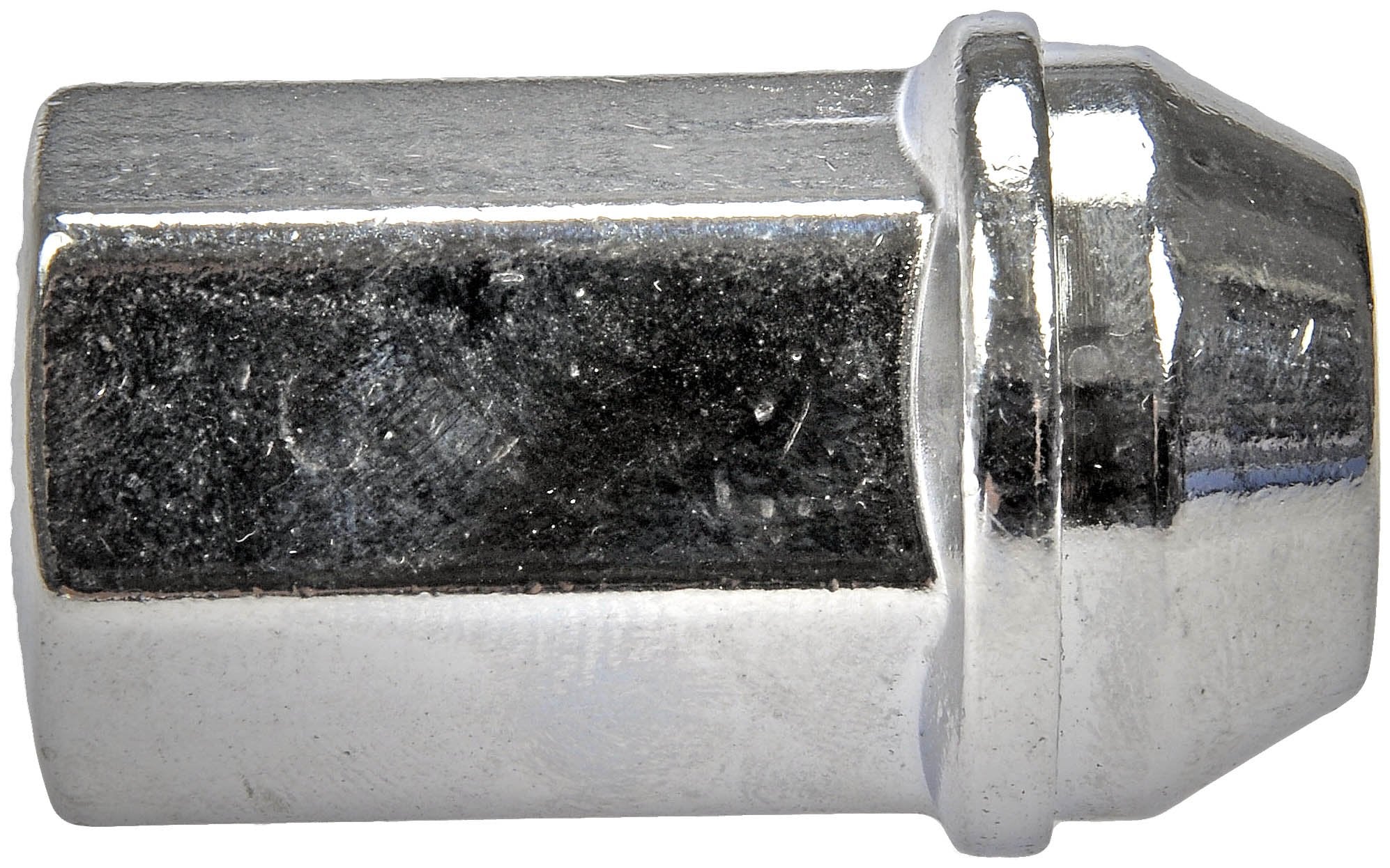 Dorman wheel nut close-up of threads and bore, ensuring secure, reliable fitment