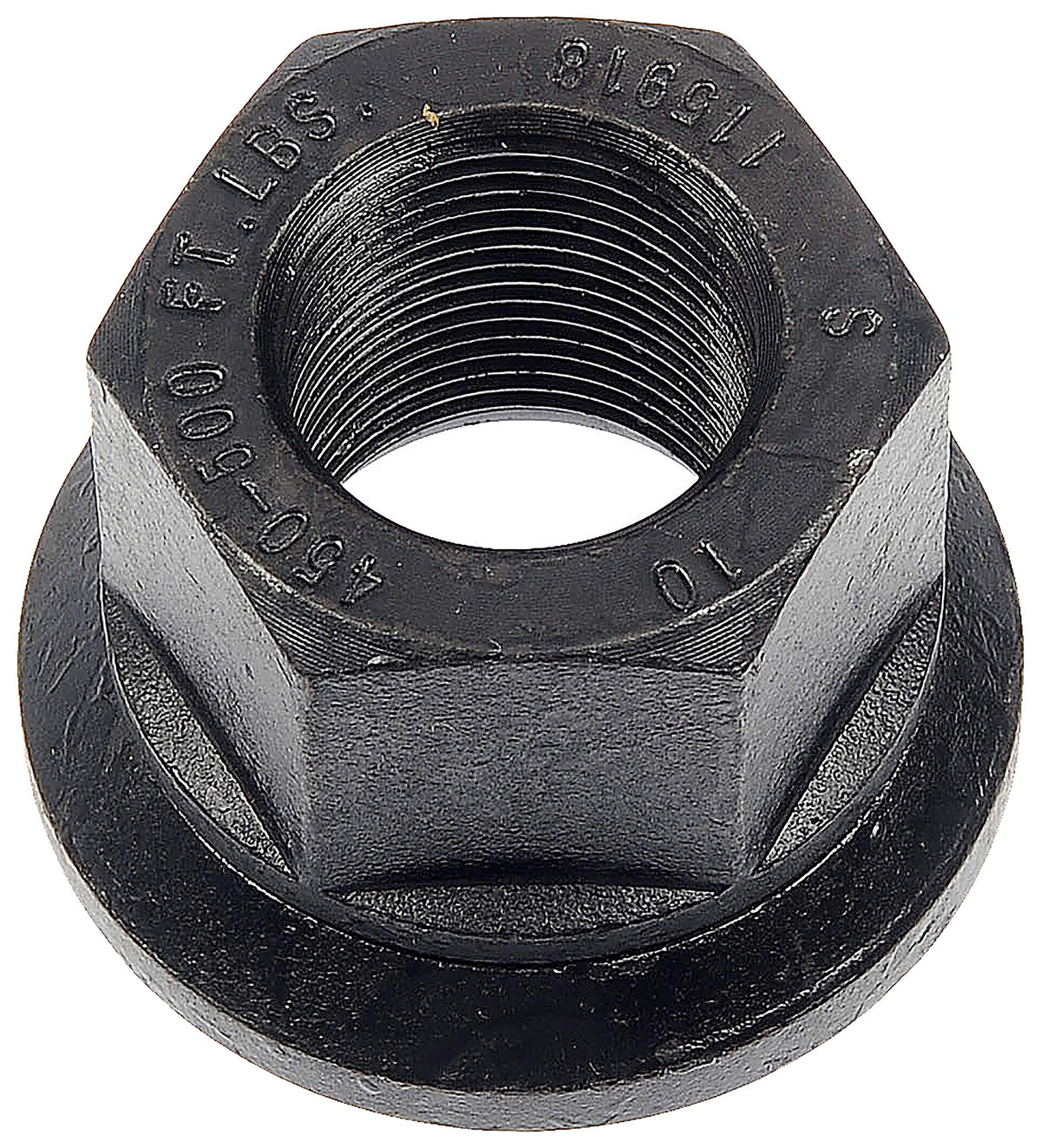 Dorman wheel nut front view showing uniform finish and fit for reliable replacement