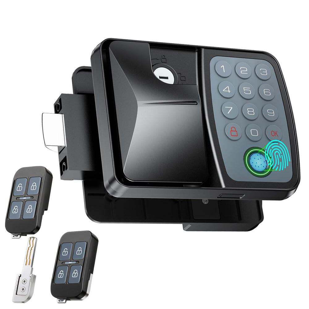 DORWAN front panel showing keypad and fingerprint for quick entry