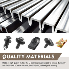 Downhill metal bolts and screws detail highlighting strong fastening for undertrays