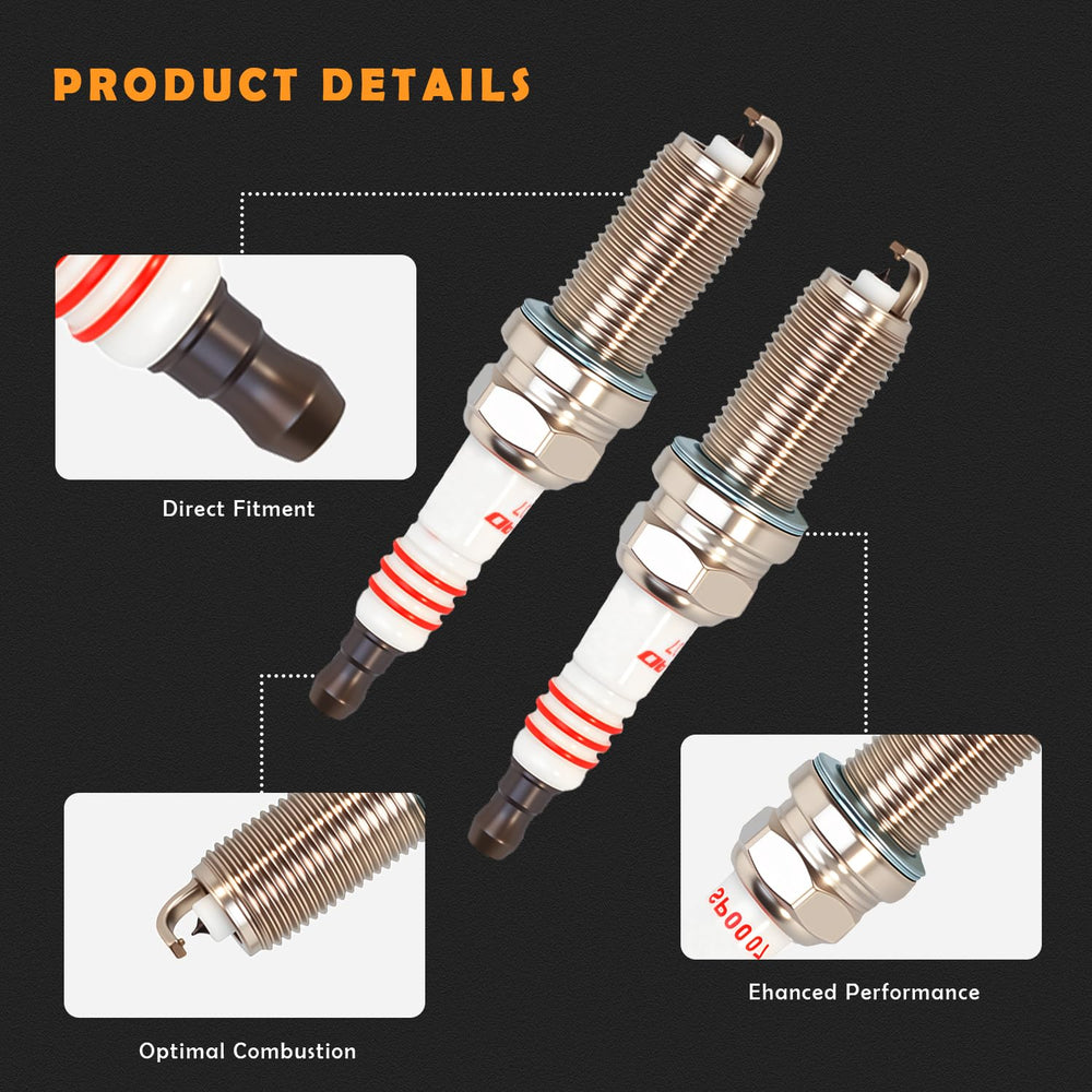 DOWYTA coil and spark plug next to ruler showing correct dimensions for fitment