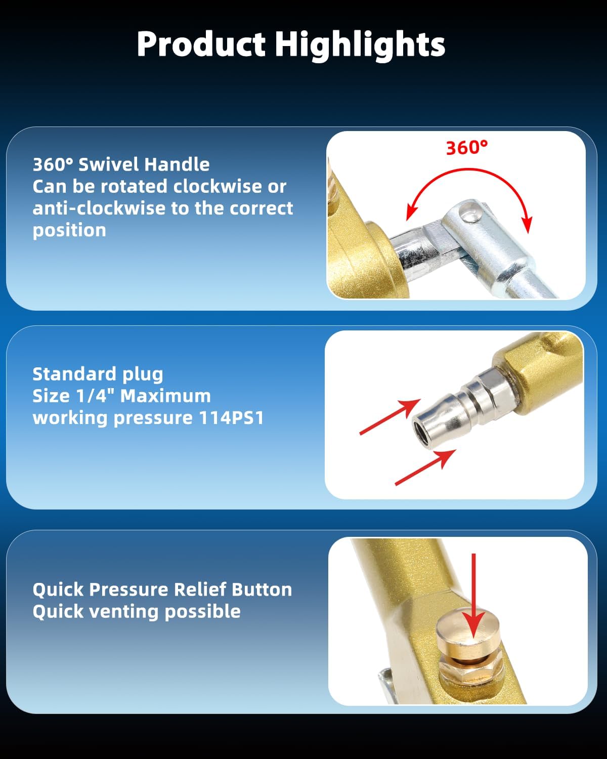 DPTOOL adapter mounted on piston ensuring even contact and safe reset
