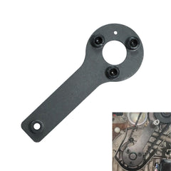 DPTOOL camshaft alignment plate fitted to Multiair head for accurate timing