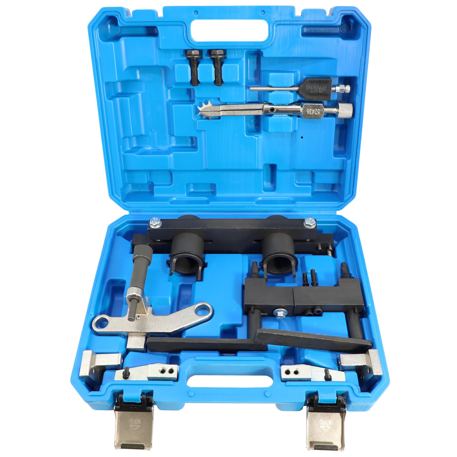 DPTOOL front kit layout showing full timing tool set and organized case for quick access