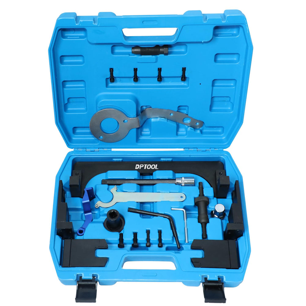 DPTOOL front of kit showing organized timing tools for fast, accurate repairs