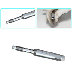 DPTOOL tool with grease trapping metal shavings illustrating safe debris removal