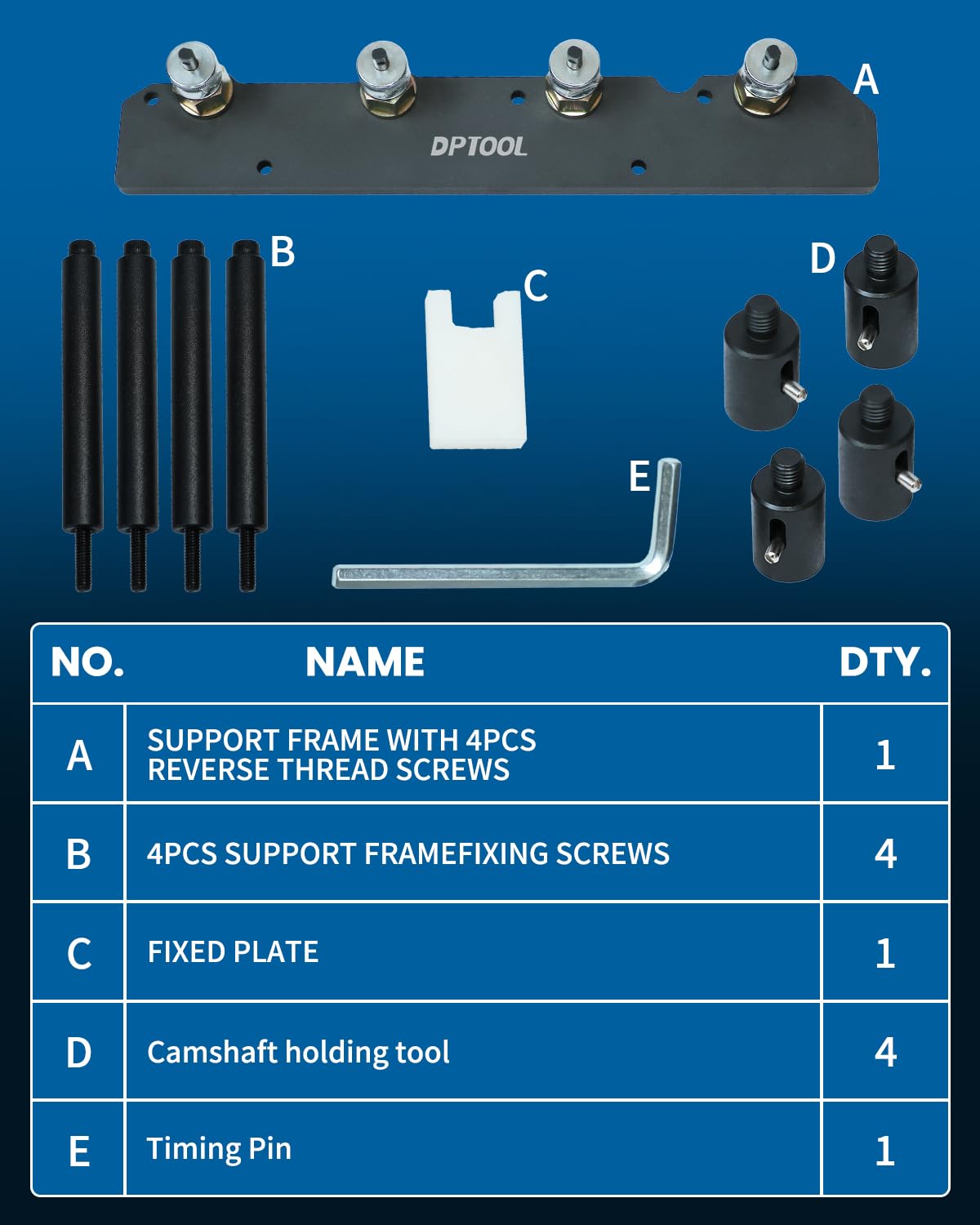 DPTOOL close-up of injector adapters, highlighting precise machining for accurate fit