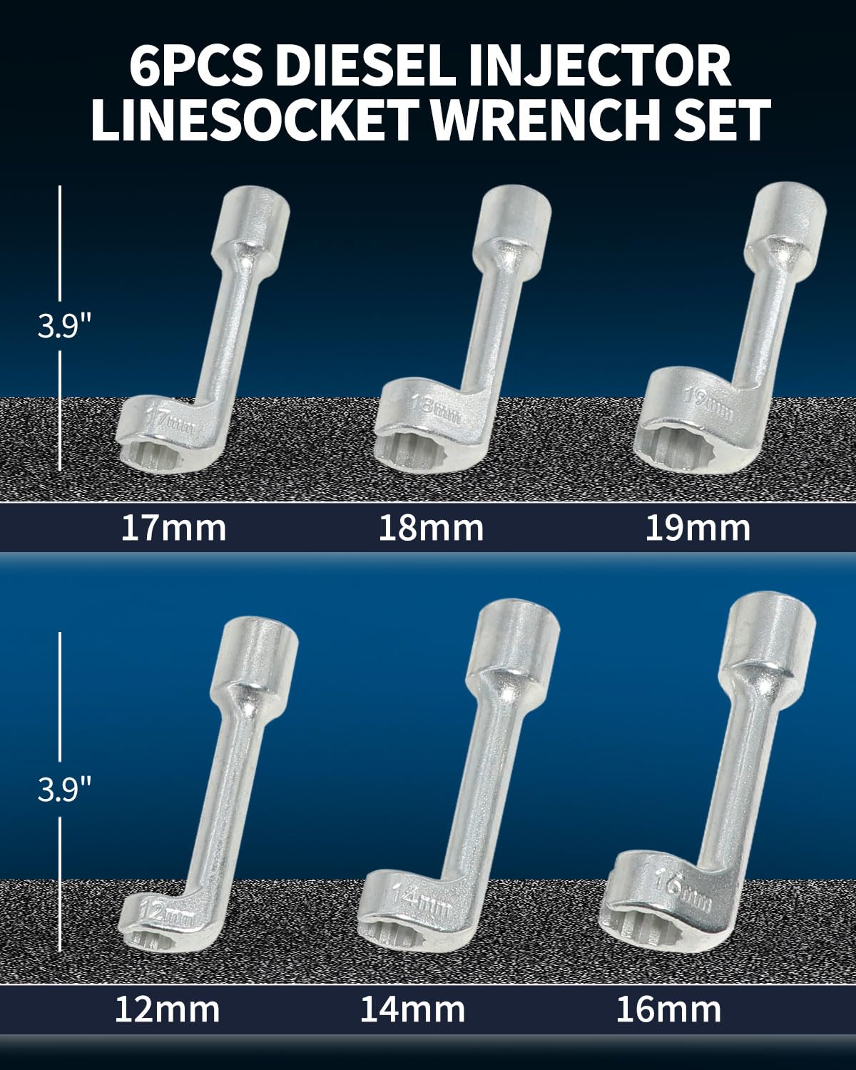 DPTOOL close-up of L-type slotted socket end showing access benefit in tight spaces