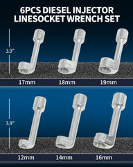 DPTOOL close-up of L-type slotted socket end showing access benefit in tight spaces