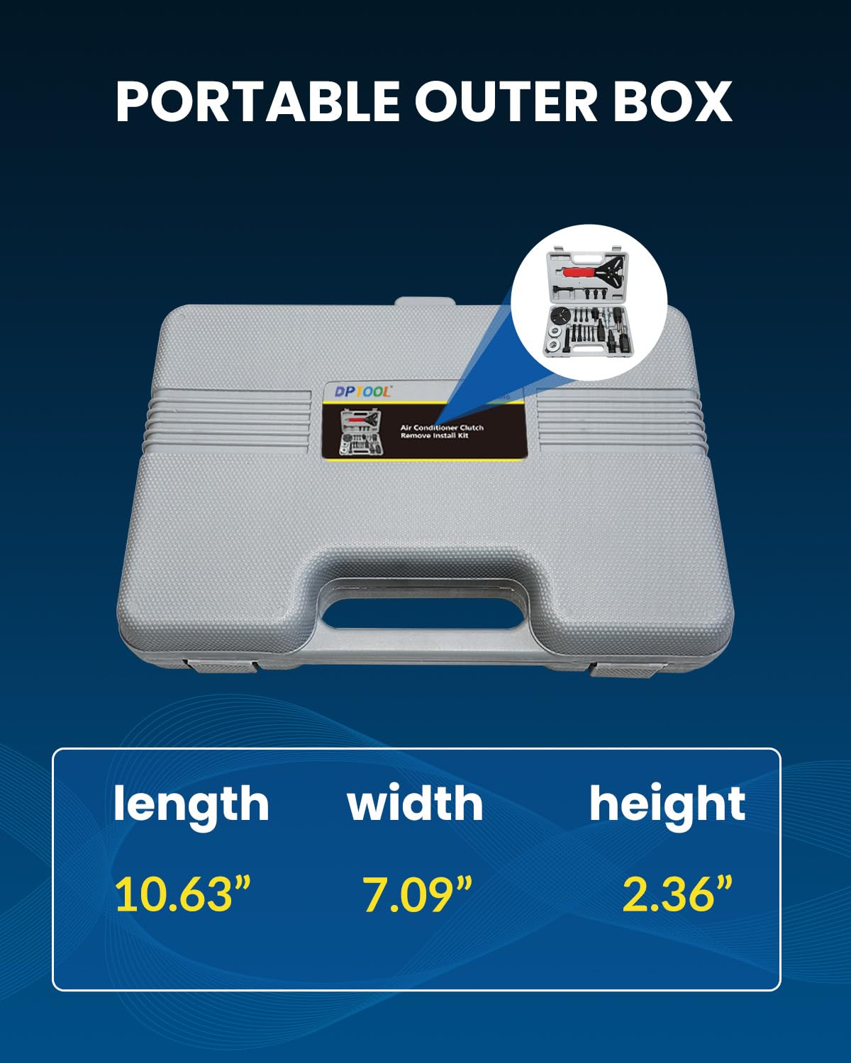 DPTOOL packaging with warranty card showing included coverage and buyer confidence