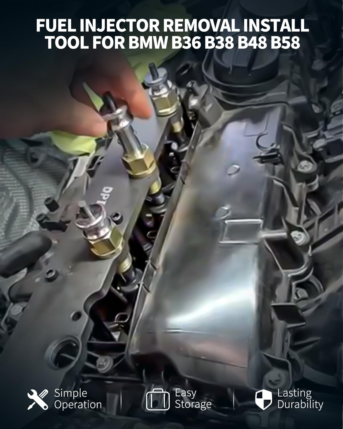 DPTOOL hardened steel tool surface detail, demonstrating durability and corrosion resistance