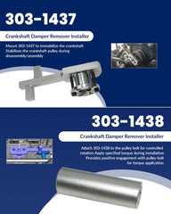 DPTOOL toolset in use on a Jaguar engine enabling safe and precise extraction