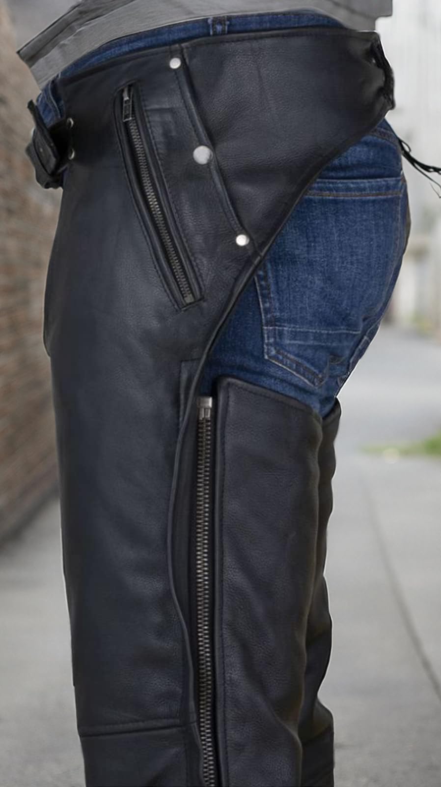 Dream Apparel leg length and hem snaps showing adjustable fit and easy on