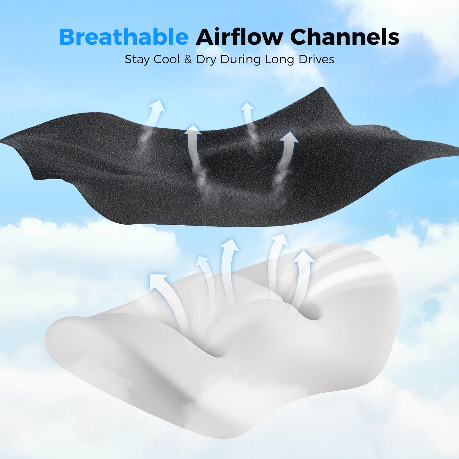 Dreamer Car visible airflow channels detail promoting cooler sitting