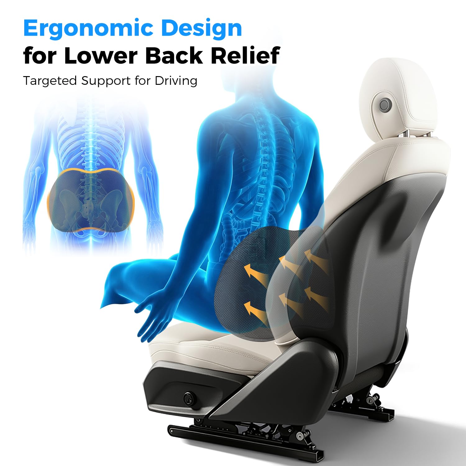 Dreamer Car rear view with strap and non-slip backing for stable placement