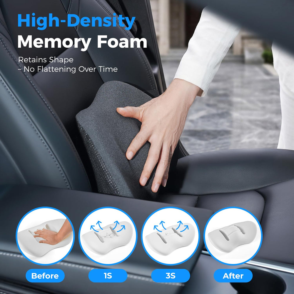Dreamer Car close-up of memory foam texture showing responsive comfort