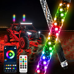 DREAMIZER front packaging showing 2PCS 1FT RGB whips and accessories for quick identification