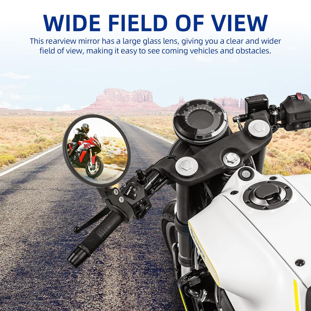 DREAMIZER mounted on a Honda Grom showing improved rear visibility