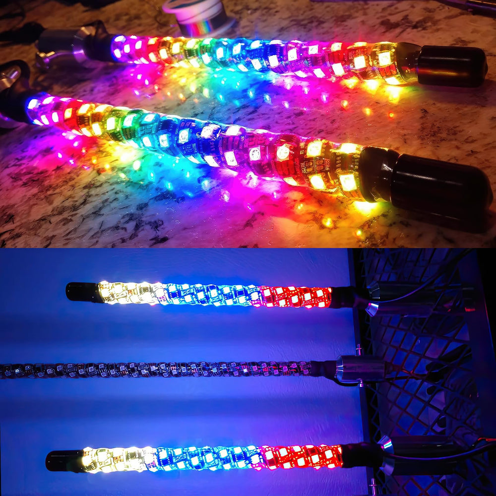 DREAMOTOR close-up of spiral LED array highlighting full-angle visibility
