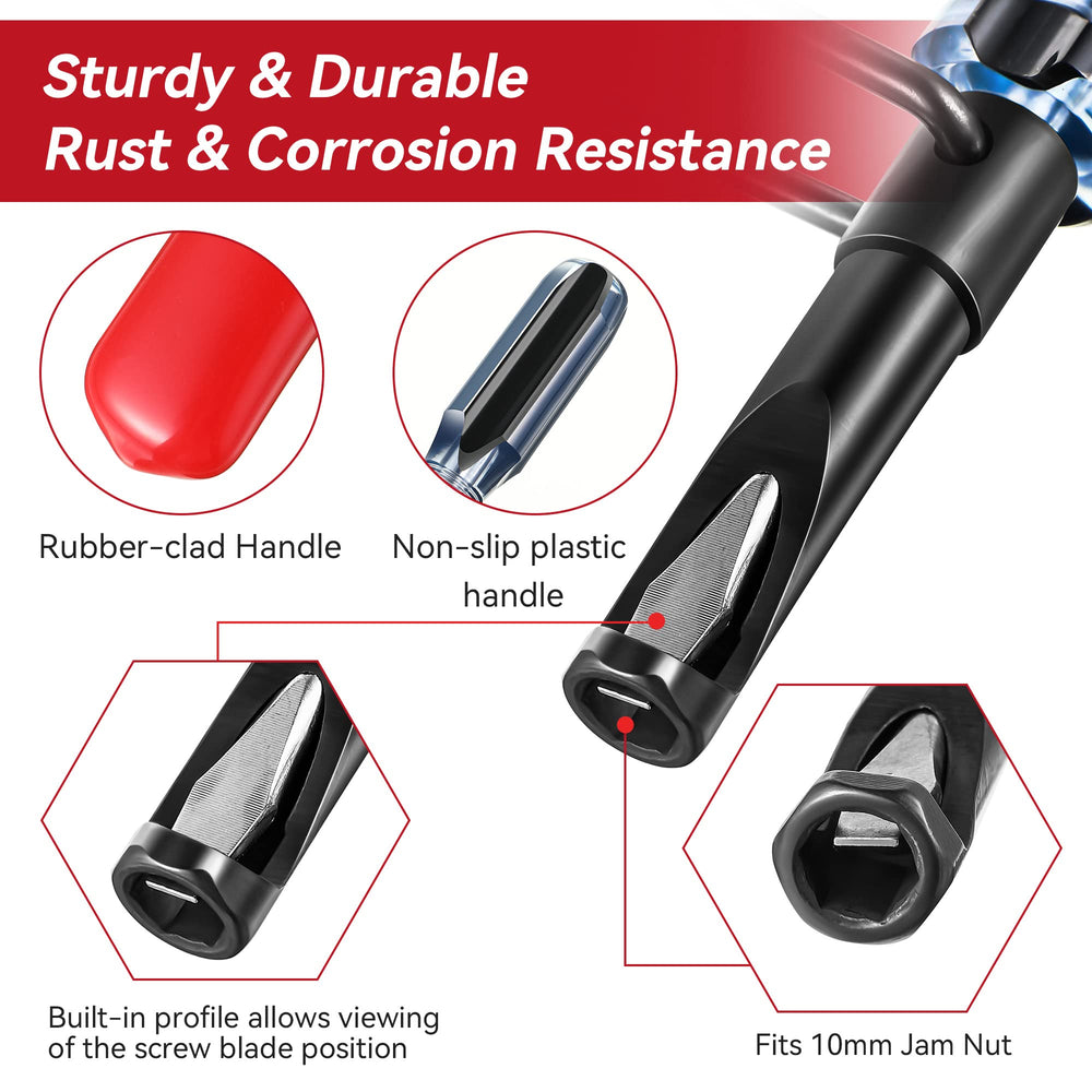 Dreyoo tool engaged on a valve stud demonstrating secure engagement and reduced slippage